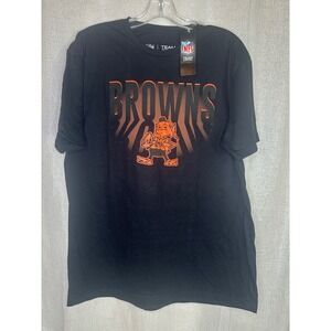 NFL Team Apparel Browns T-Shirt Cleveland Football Graphic Tee L